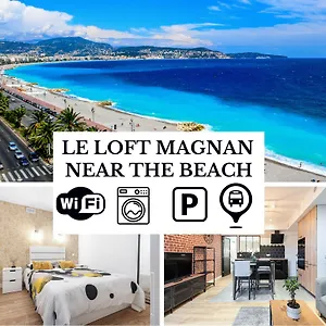 Apartment Le Loft Magnan - Ac- Pres - Wifi - Parking - Confort Et Moderne - Supermarches Et Tram Proches, Nizza